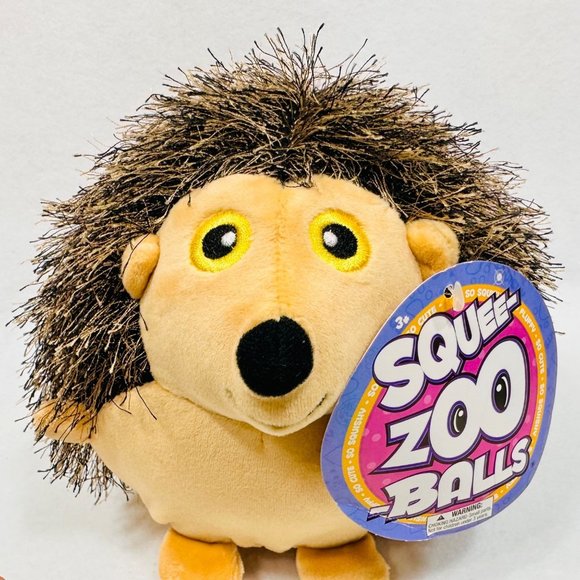 Squee-Zoo Ball Hedgehog Stuffed Squishy Plush Toy - NWT - Picture 6 of 10